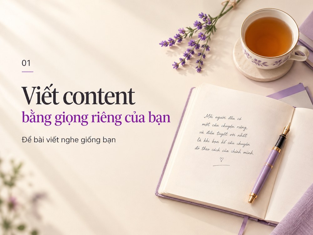 Viết content bằng giọng riêng của bạn