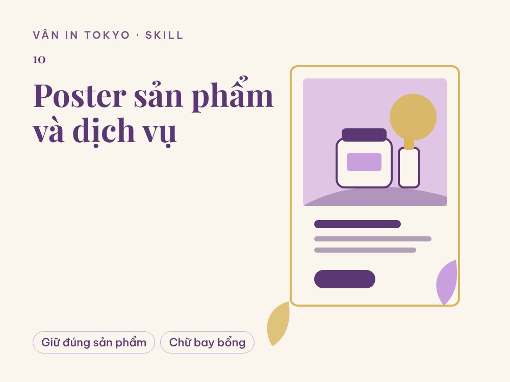 Poster sản phẩm và dịch vụ